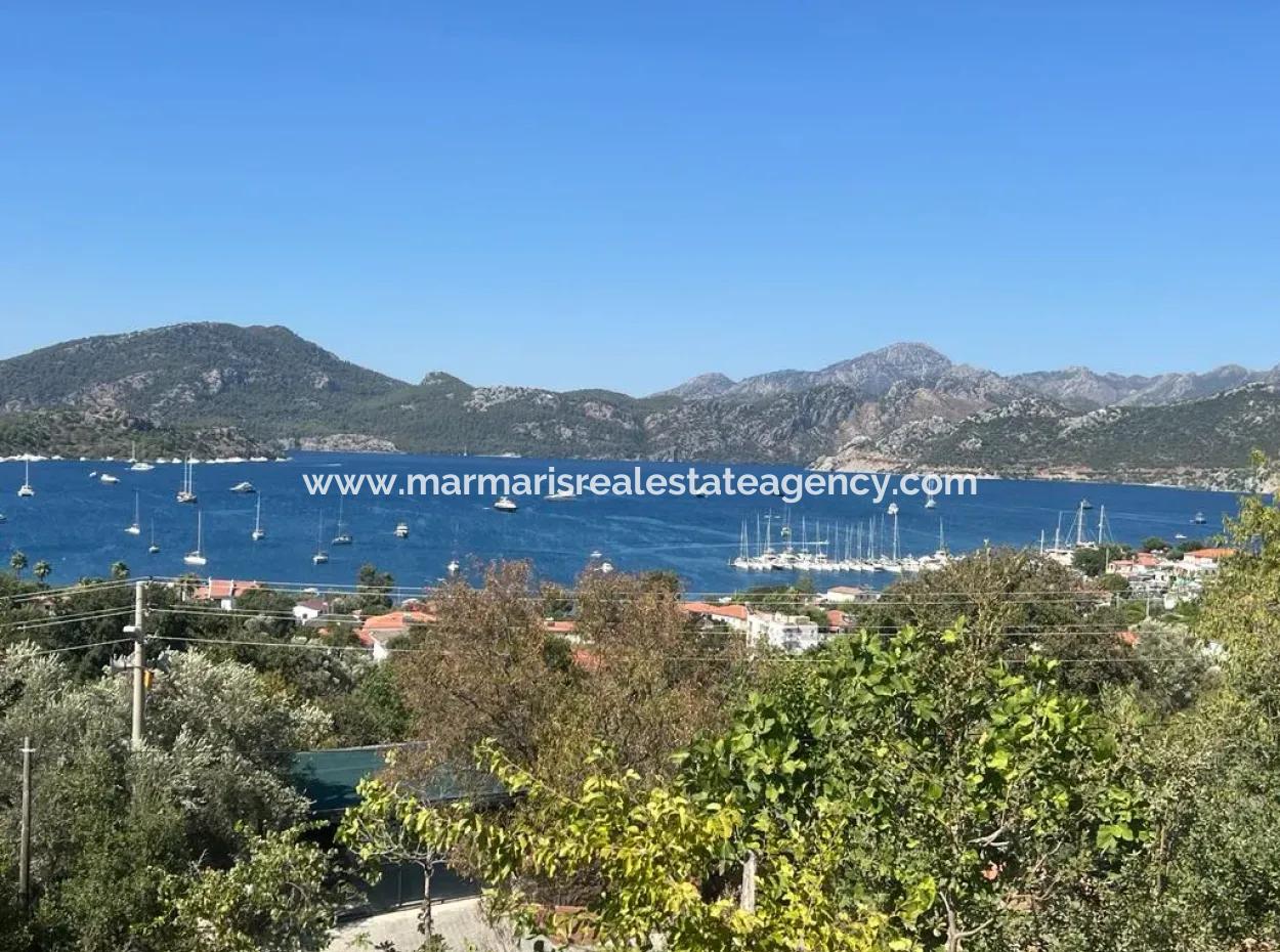 Land For Sale In Marmaris Selimiye Neighborhood With Sea View 5200M2 Suitable For The Construction Of 2 Villas Or Hotel Construction